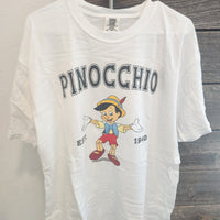 White Pinocchio Graphic T-Shirt – 2XL