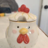 Chicken Sugar Bowl with Lid