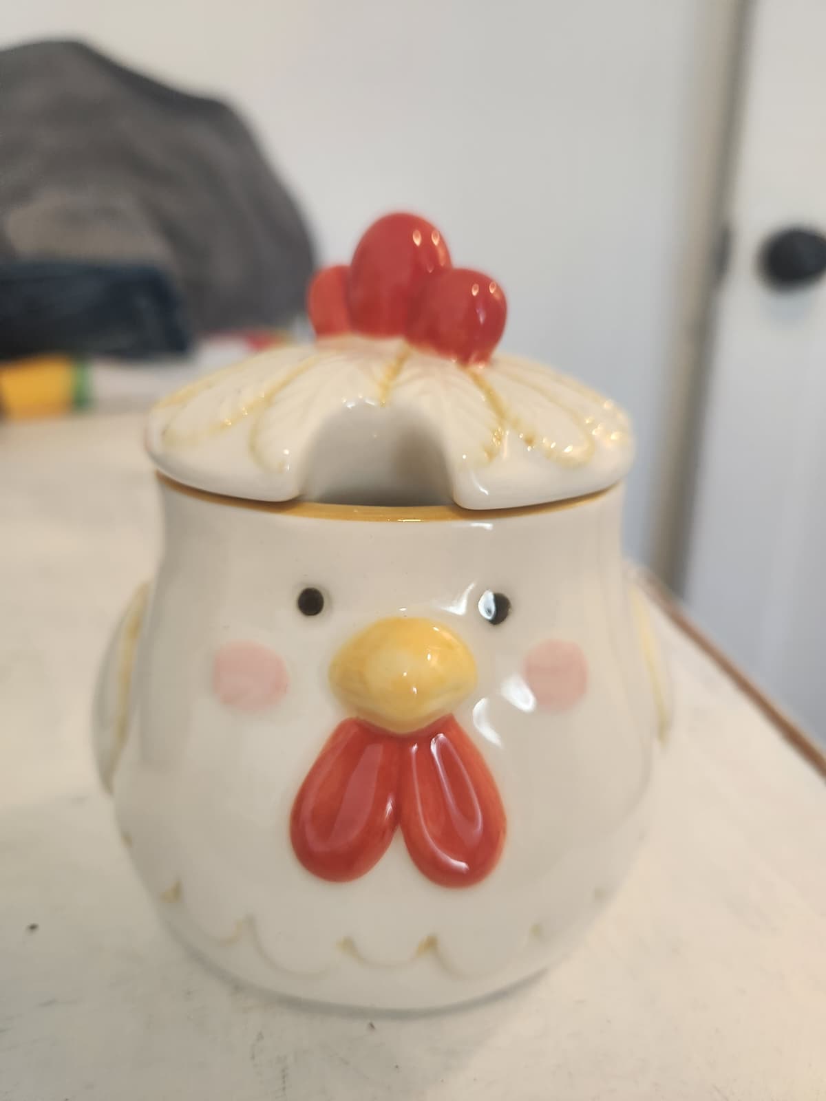 Chicken Sugar Bowl with Lid