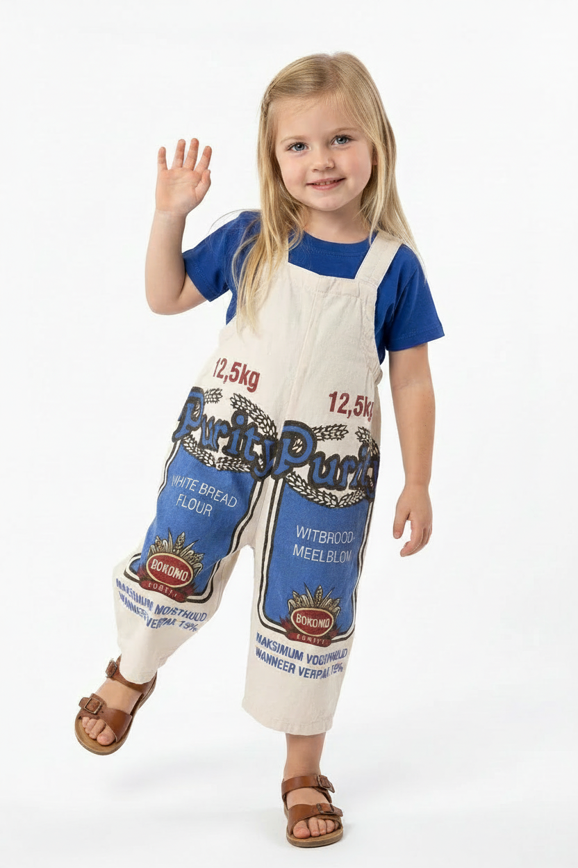 Dungarees - Cream with new face